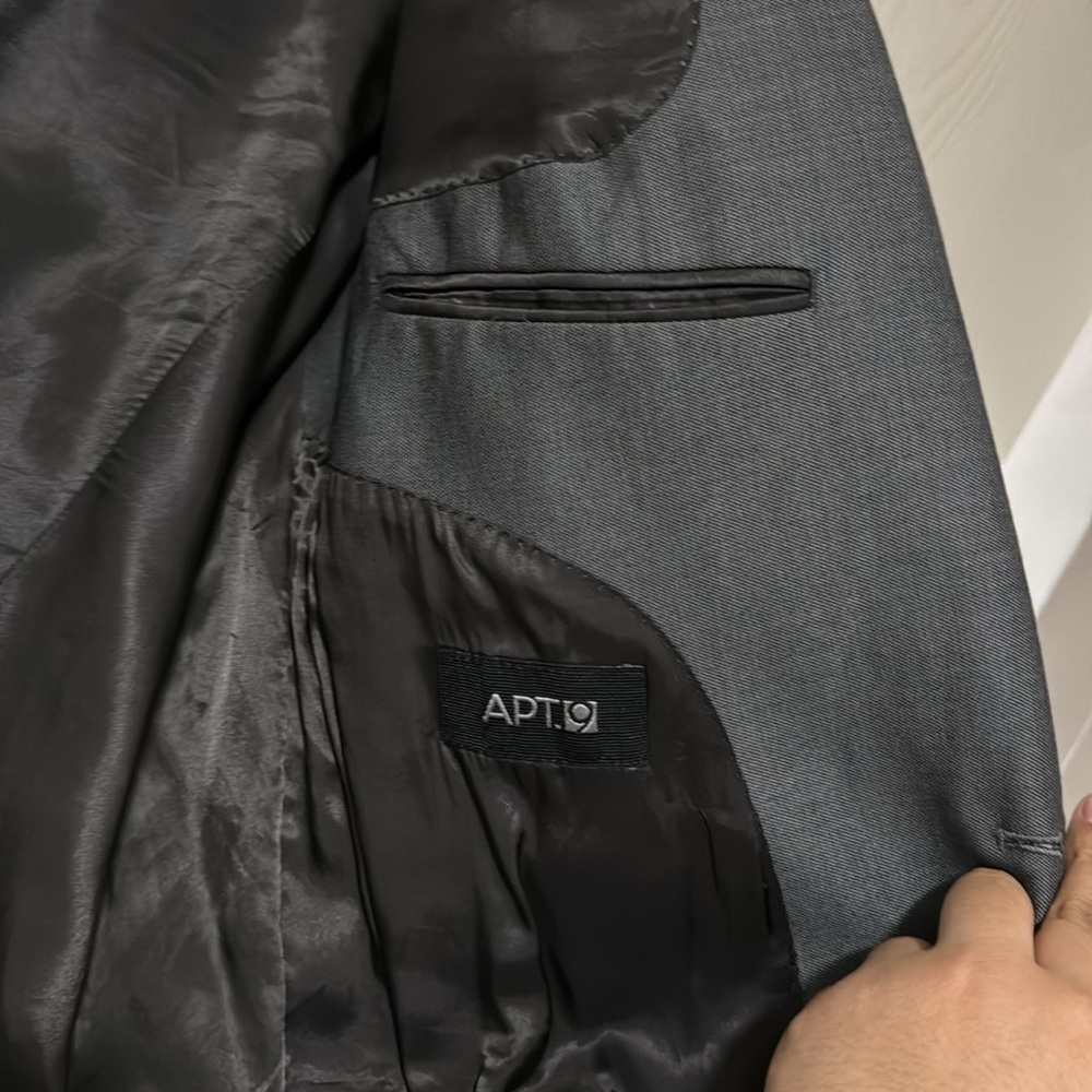 Men gray blazer - Picture 9 of 14